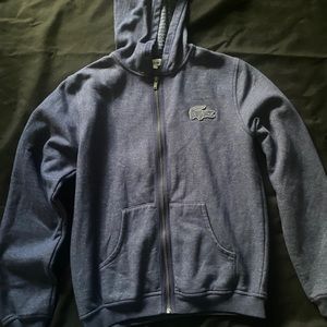 Lacoste, Dark Blue, Zip Sweater Hoodie, Size 14